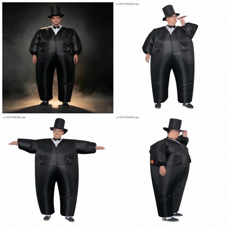 Men Grooming Outfit - OAジェントルマンインフレータブルコスチューム、面白い新郎コスプレ、ハロウィンパーティードレスアップスーツ、男女兼用ウェディング衣装、パーティーショーウェア