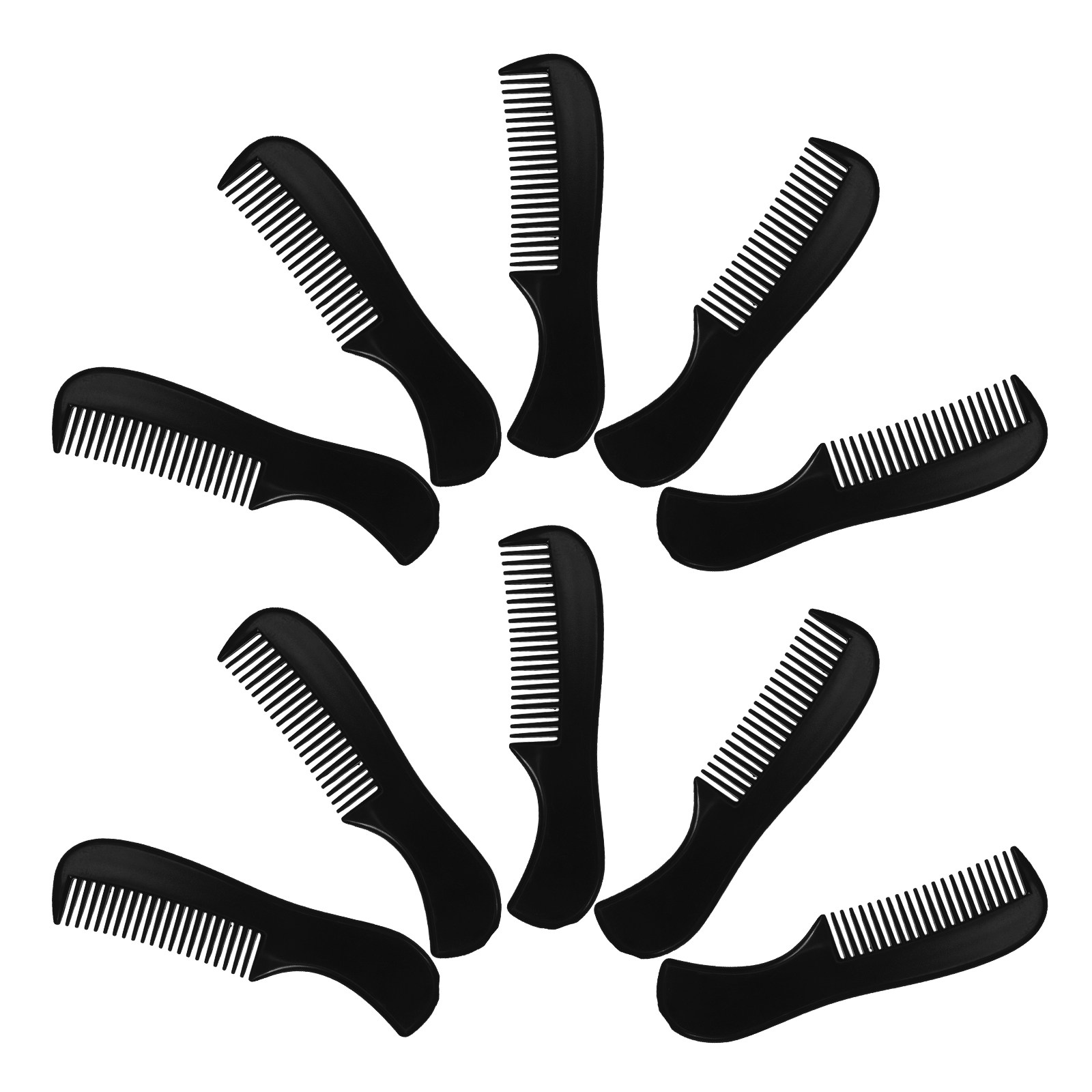 Men'S Grooming Hair - 男性用小型ひげ用コーム10個入り。穴あけ不要のデザインで、プラスチック製。ひげ、髪、眉毛のスタイリングに使える多機能ツール。