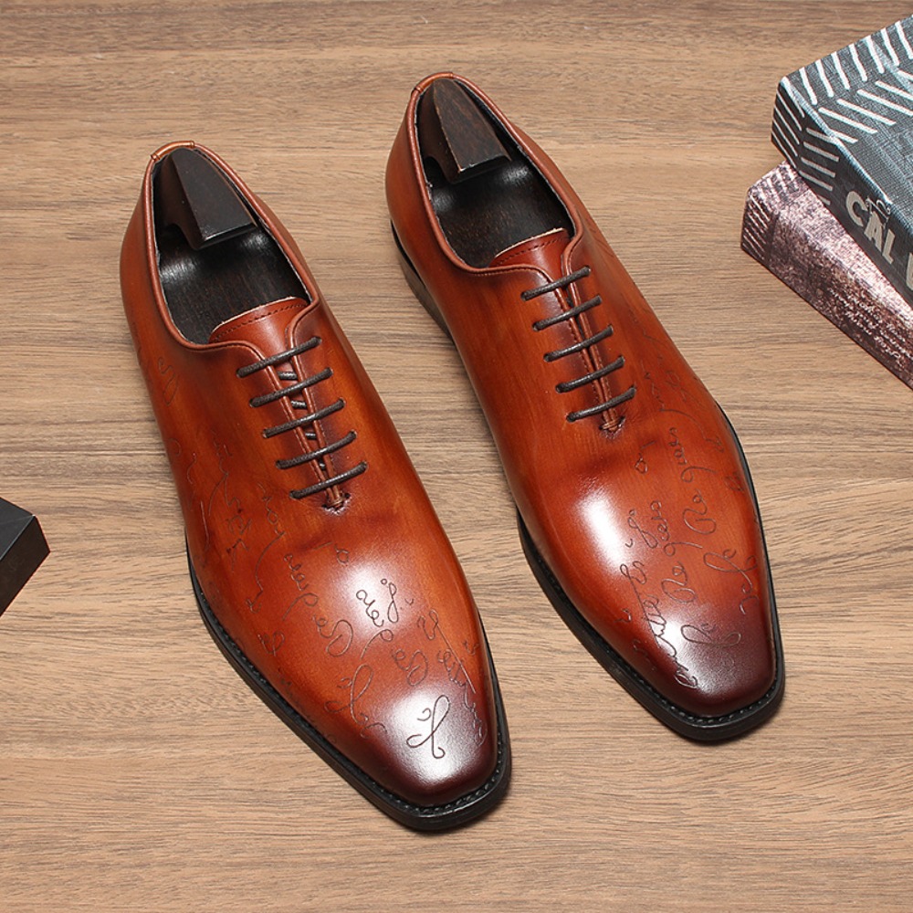 Men'S Grooming Oxford - オフィスメンズドレスシューズ 花柄 メンズフォーマルシューズ レザー ラグジュアリーファッション グルーム