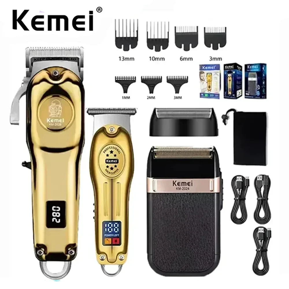 Men'S Grooming Hair - Kemei バリカン KM-2628 KM-678 KM-2024 プロフェッショナル電気ひげバリカン充電式メンズシェーバーヘアトリマーキット男性