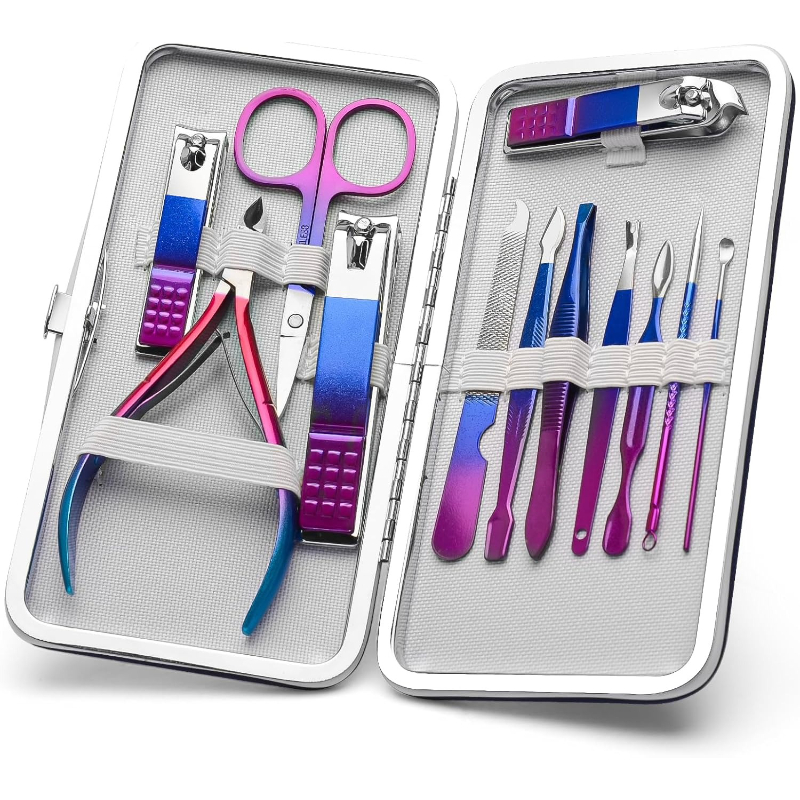 Nail Care Kit Mens - マニキュアセット ネイルクリッパー ペディキュアキット 男女兼用 グルーミングキット マニキュアプロフェッショナル