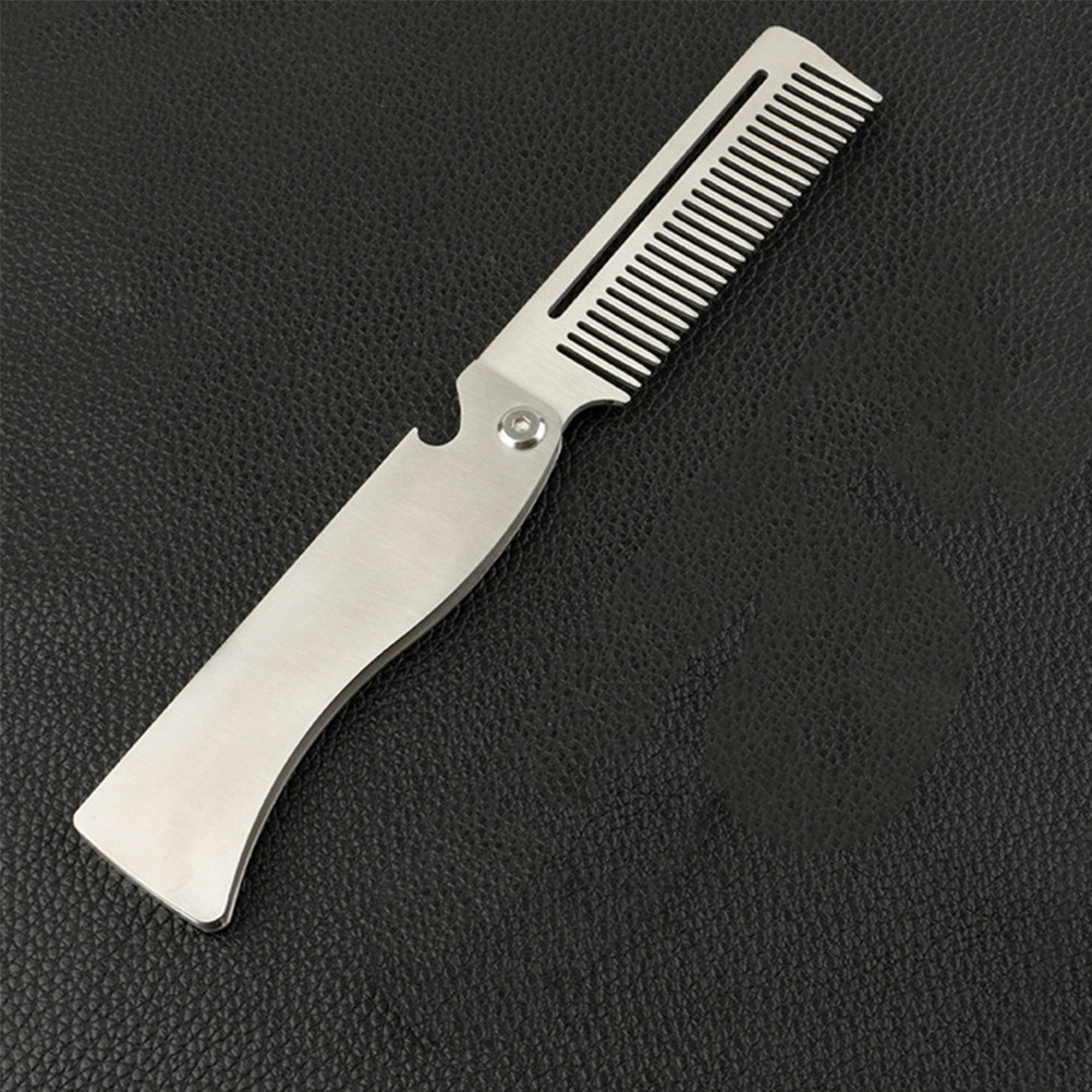折りたたみ式ひげ用コーム。細かい歯で髪の毛をとかすのに適して - Men'S Grooming Hair のレビューと価格