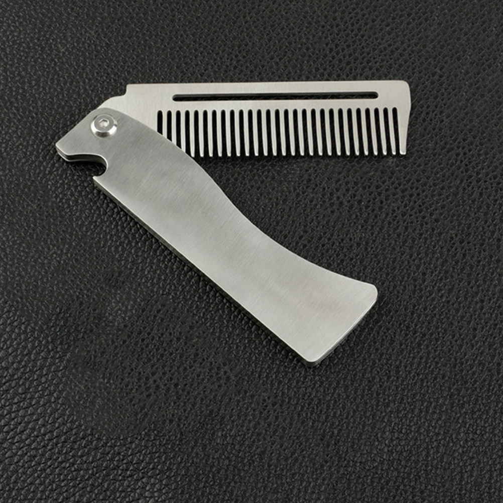 折りたたみ式ひげ用コーム。細かい歯で髪の毛をとかすのに適して - Men'S Grooming Hair のレビューと価格