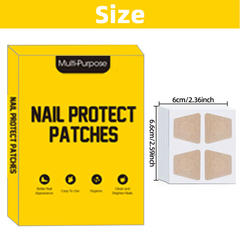 88枚入りブラウンの爪用パッチステッカー、足の爪用ネイルステ - Nail Care Kit Mens のレビューと価格