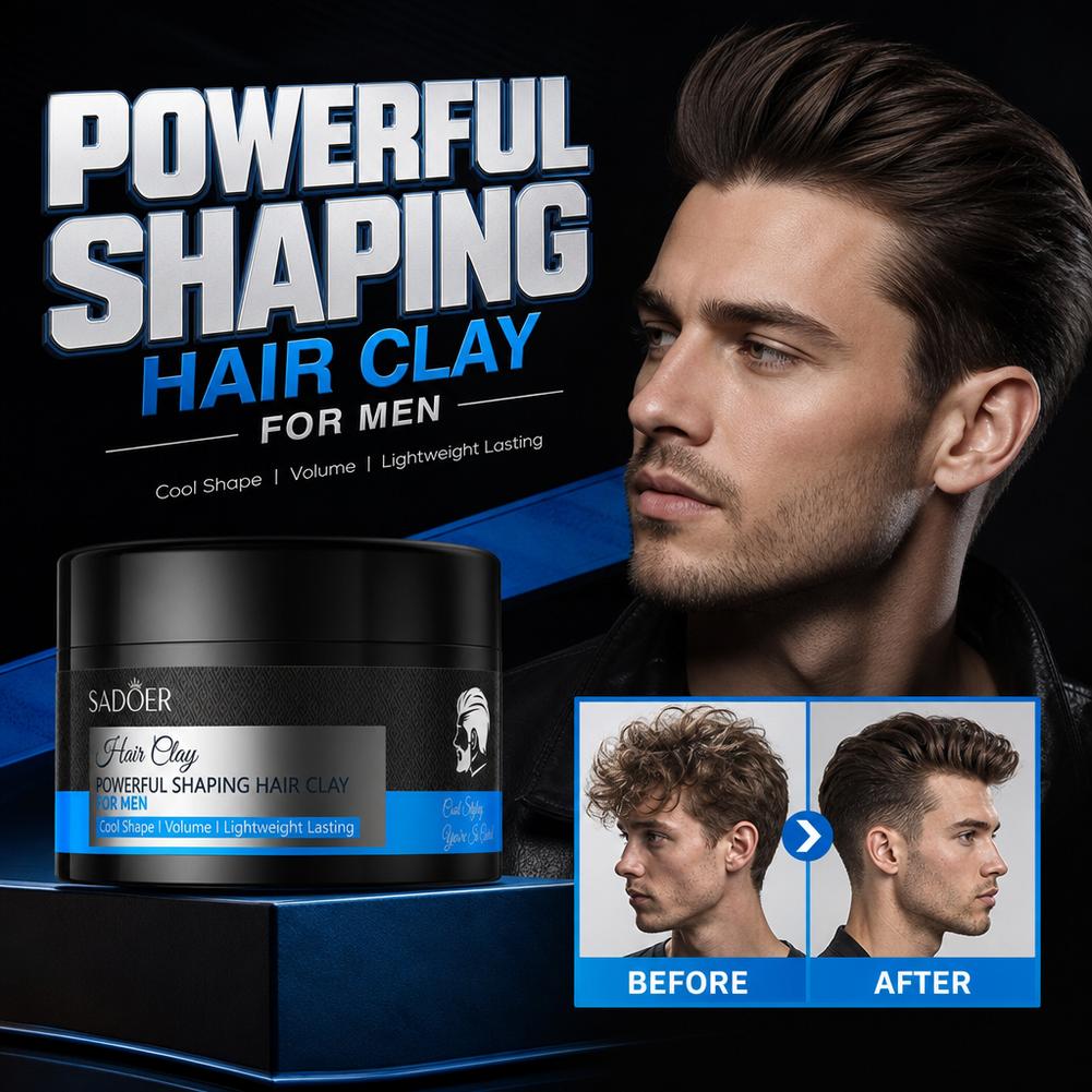 マットヘアスタイリングクレイ強力ホールド非脂っこいヘアワック - Men'S Grooming Cream のレビューと価格