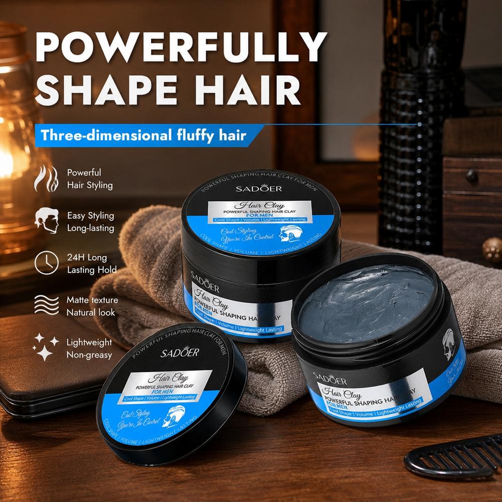 マットヘアスタイリングクレイ強力ホールド非脂っこいヘアワック - Men'S Grooming Cream のレビューと価格