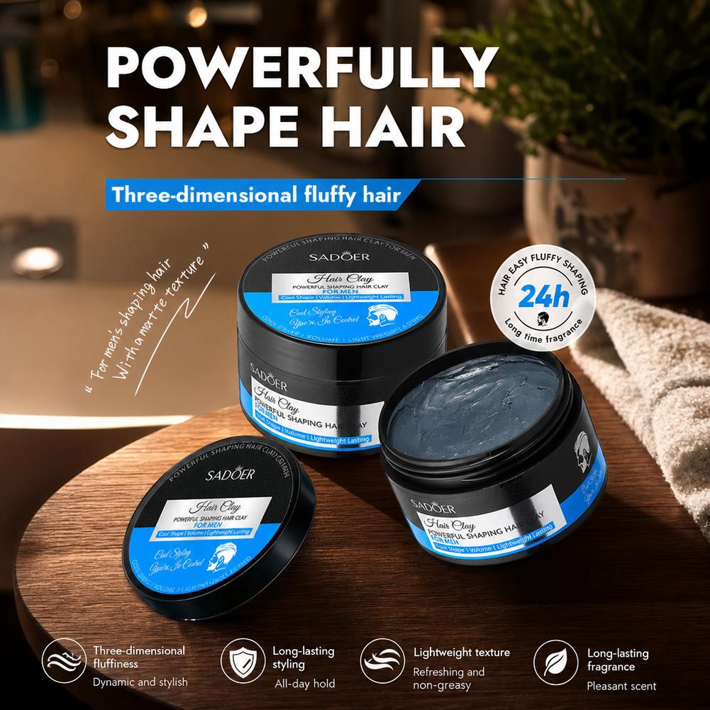 マットヘアスタイリングクレイ強力ホールド非脂っこいヘアワック - Men'S Grooming Cream のレビューと価格