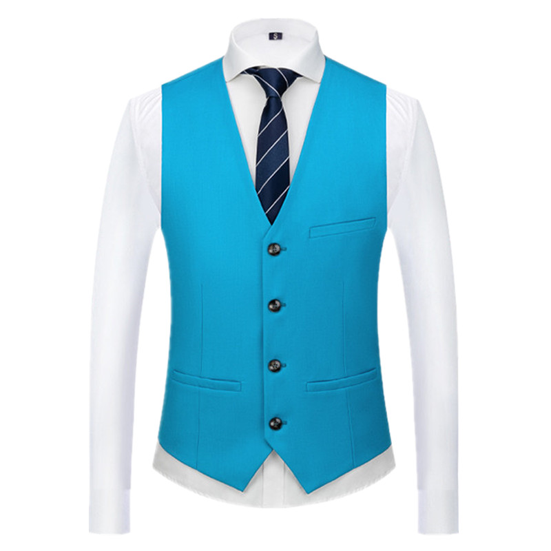 メンズの純粋な色のフォーマルスーツベスト,結婚式やパーティー - Men Grooming Outfit のレビューと価格