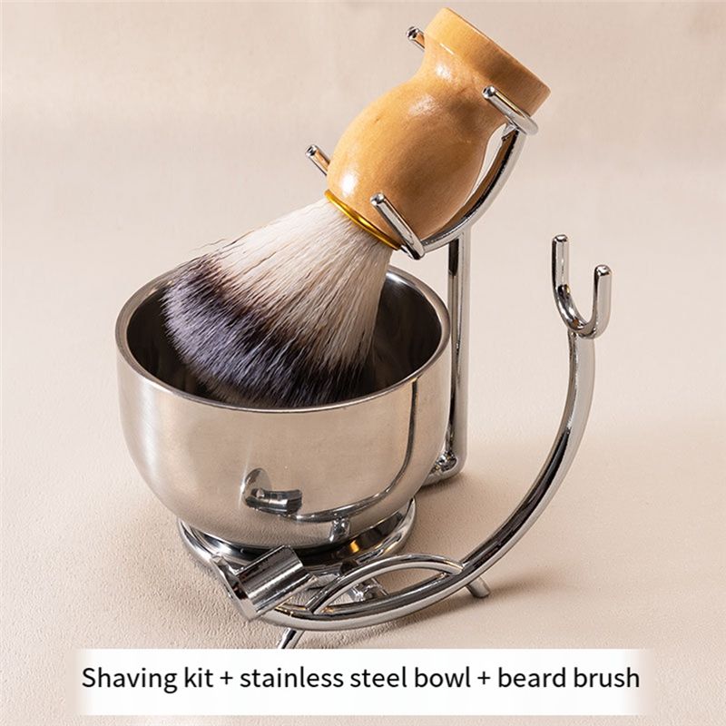ABKS-ステンレス製シェービングブラシホルダー、天然木製ハ - Shaving Bowl Soap のレビューと価格