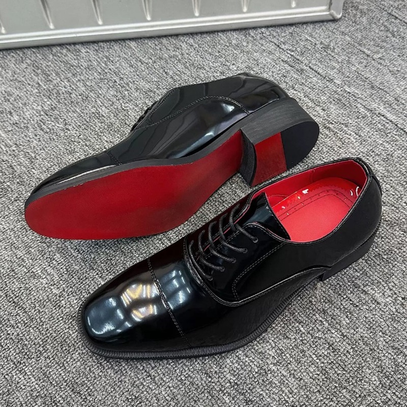 三連ジョイントシャイニングパテントレザーダービーシューズ フ - Men'S Grooming Oxford のレビューと価格