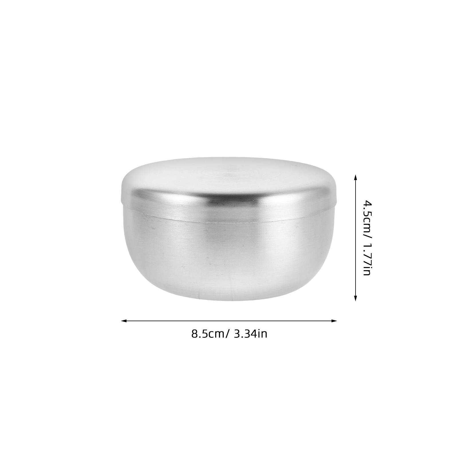 ステンレス製シェービングボウルセット 4個入り。丸型の金属製 - Shaving Bowl Soap のレビューと価格