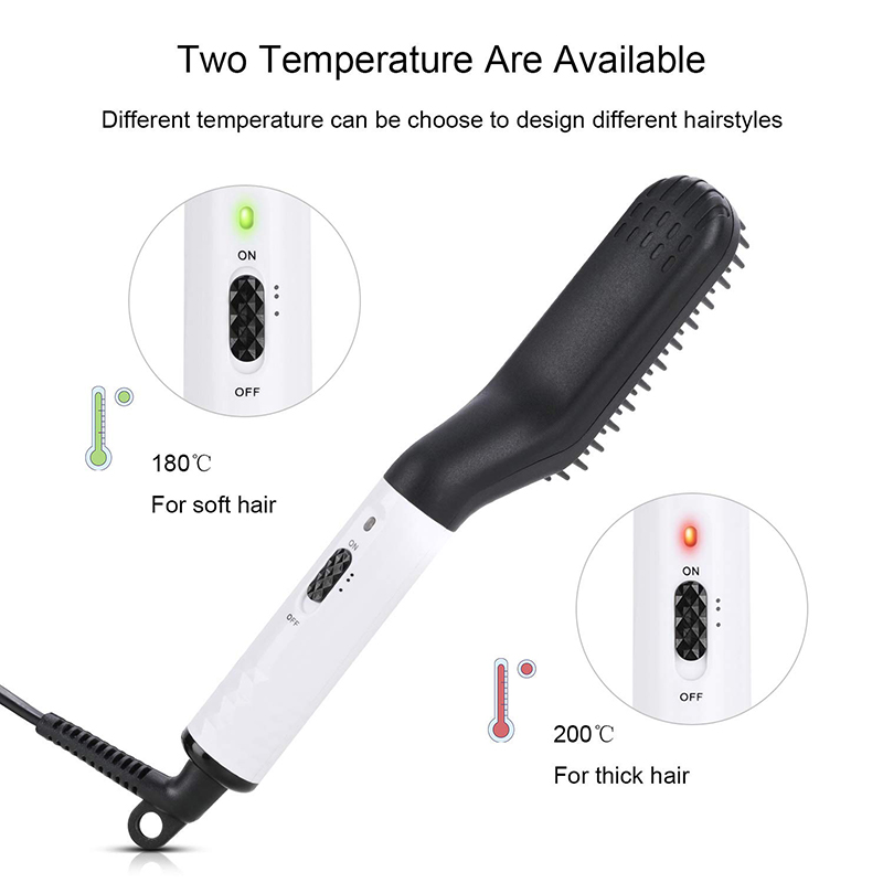 ポータブル加熱ヘアストレートナー、ミニひげストレートコーム、 - Men'S Grooming Hair のレビューと価格