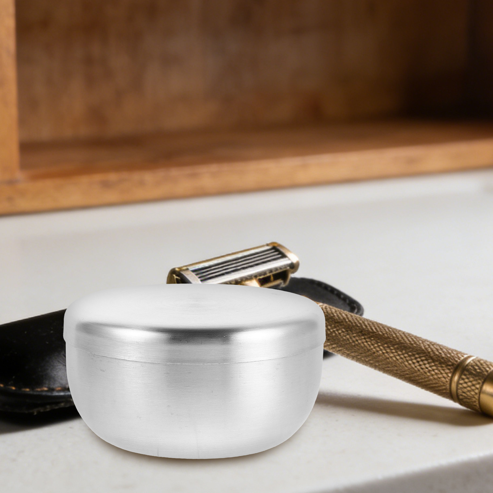 シェービングボウル、男性用、石鹸、旅行用、ステンレス製、ハロ - Shaving Bowl Soap のレビューと価格
