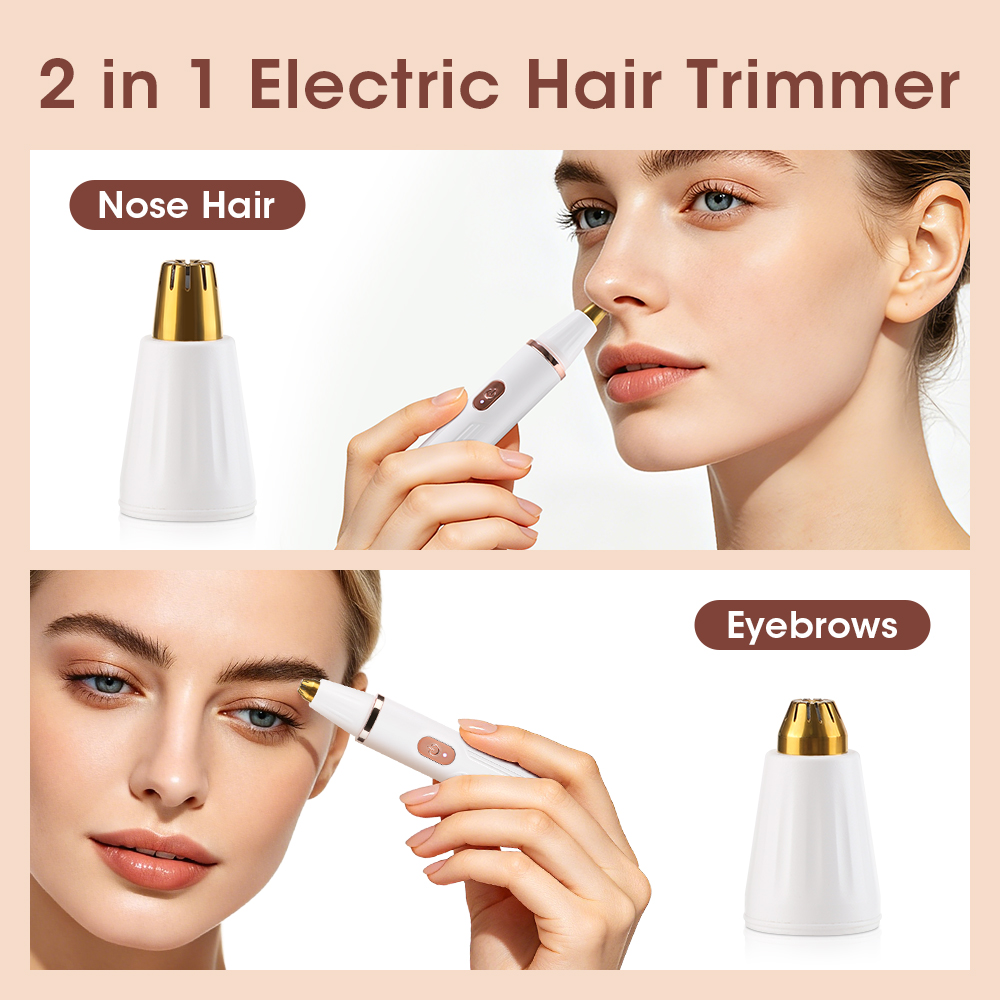 電動2-in-1眉毛＆鼻毛トリマー、男女兼用、痛くない充電式 - Men'S Grooming Hair のレビューと価格