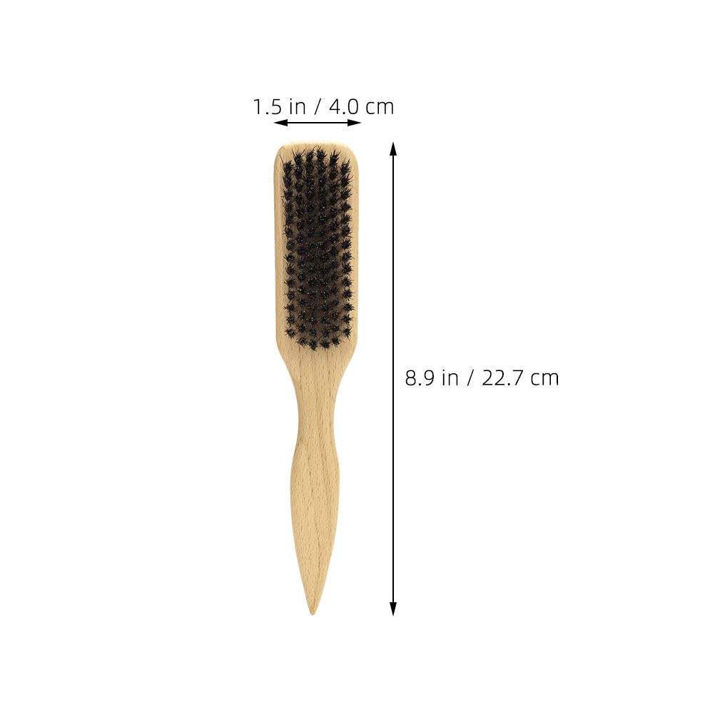 男性用、小型、柔らかい素材のひげブラシ。木製の口ひげ用、携帯 - Men'S Grooming Hair のレビューと価格