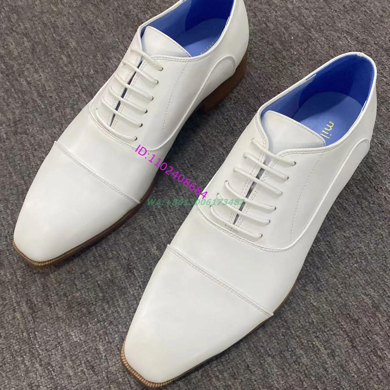 デザインメンズホワイトレースアップイブニングドレスシューズ新 - Men'S Grooming Oxford のレビューと価格