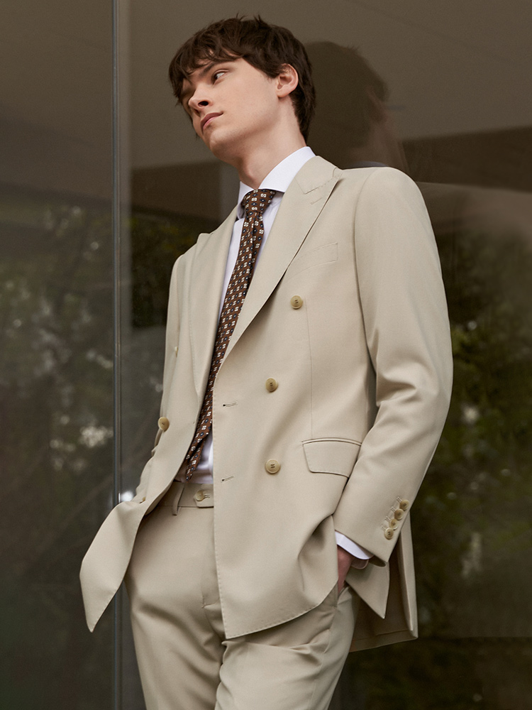 ウール30% メンズスーツセット ブレザー パンツ ダブルブ - Young Men'S Grooming のレビューと価格