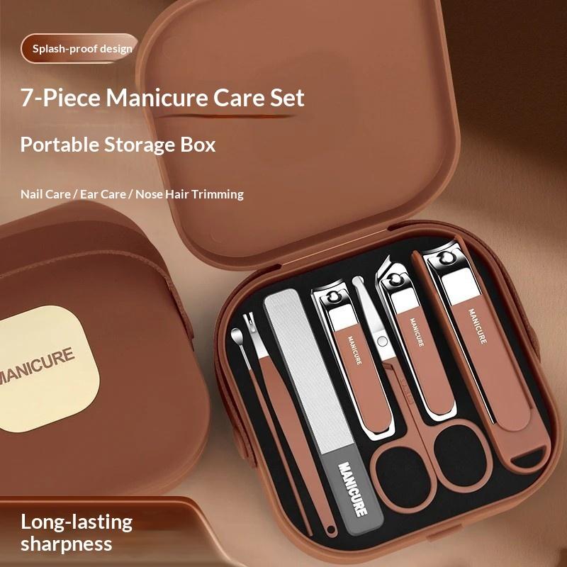 7/8点入りネイルアートツールセット、ネイルカットキット、ネ - Nail Care Kit Mens のレビューと価格